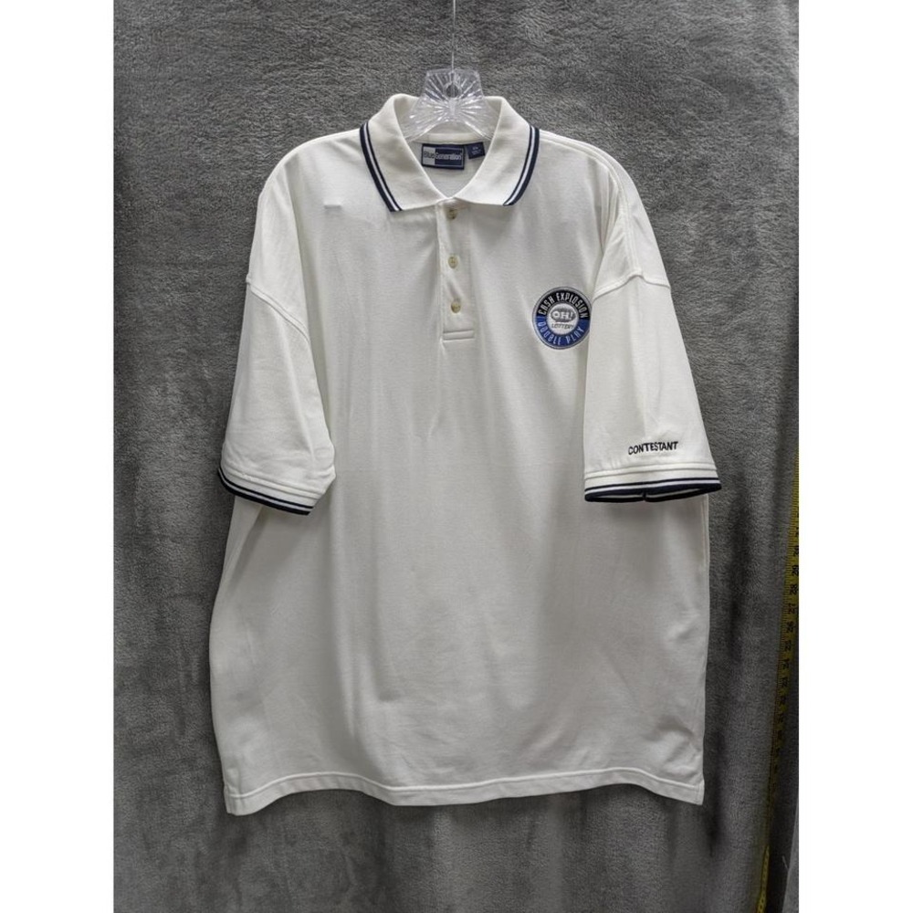 Rare‎ Vintage Cash Explosion Ohio Lottery Contestant Polo Shirt 2XL Memorabilia